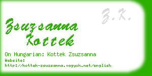 zsuzsanna kottek business card